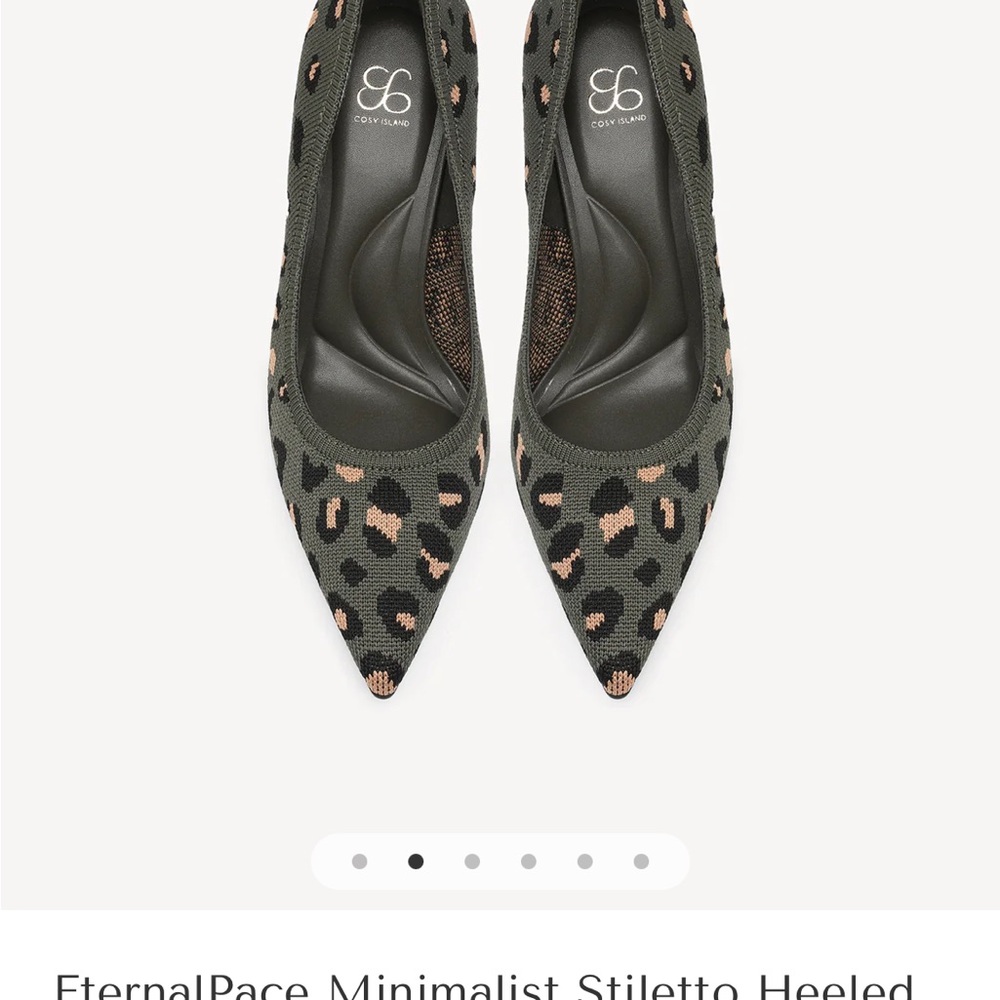EternalPace Leopard Print Stiletto Heels - Black and Tan